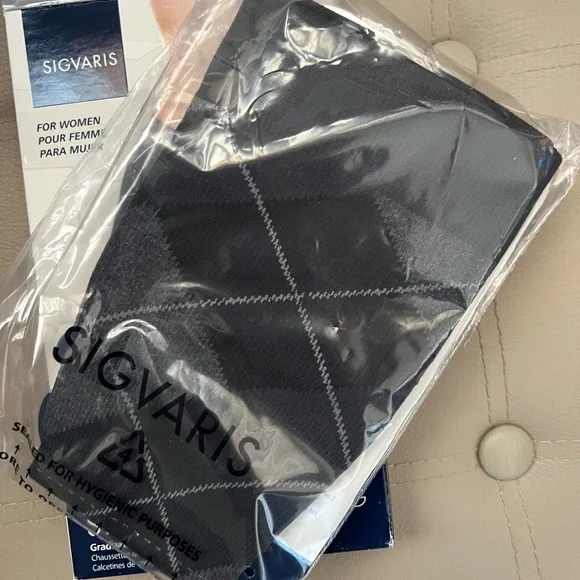 COPY - Sigvaris graduated compression sock gray graphite m - Picture 2 of 4